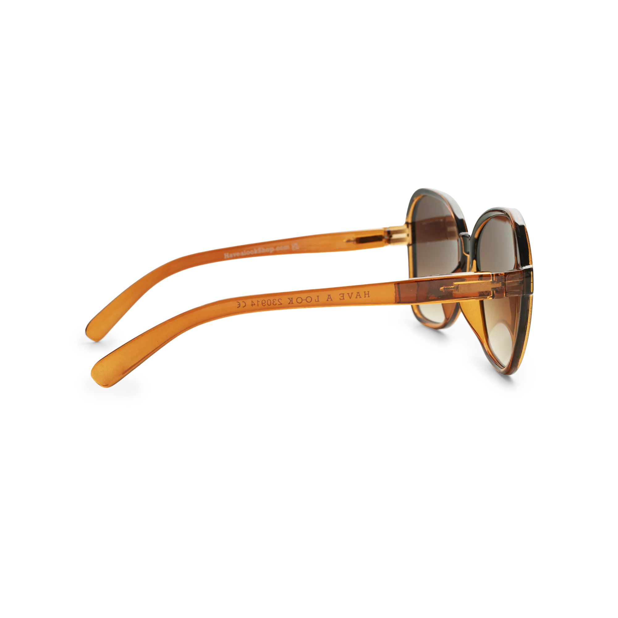 Brown Butterfly Framed Sunglasses - Image 4