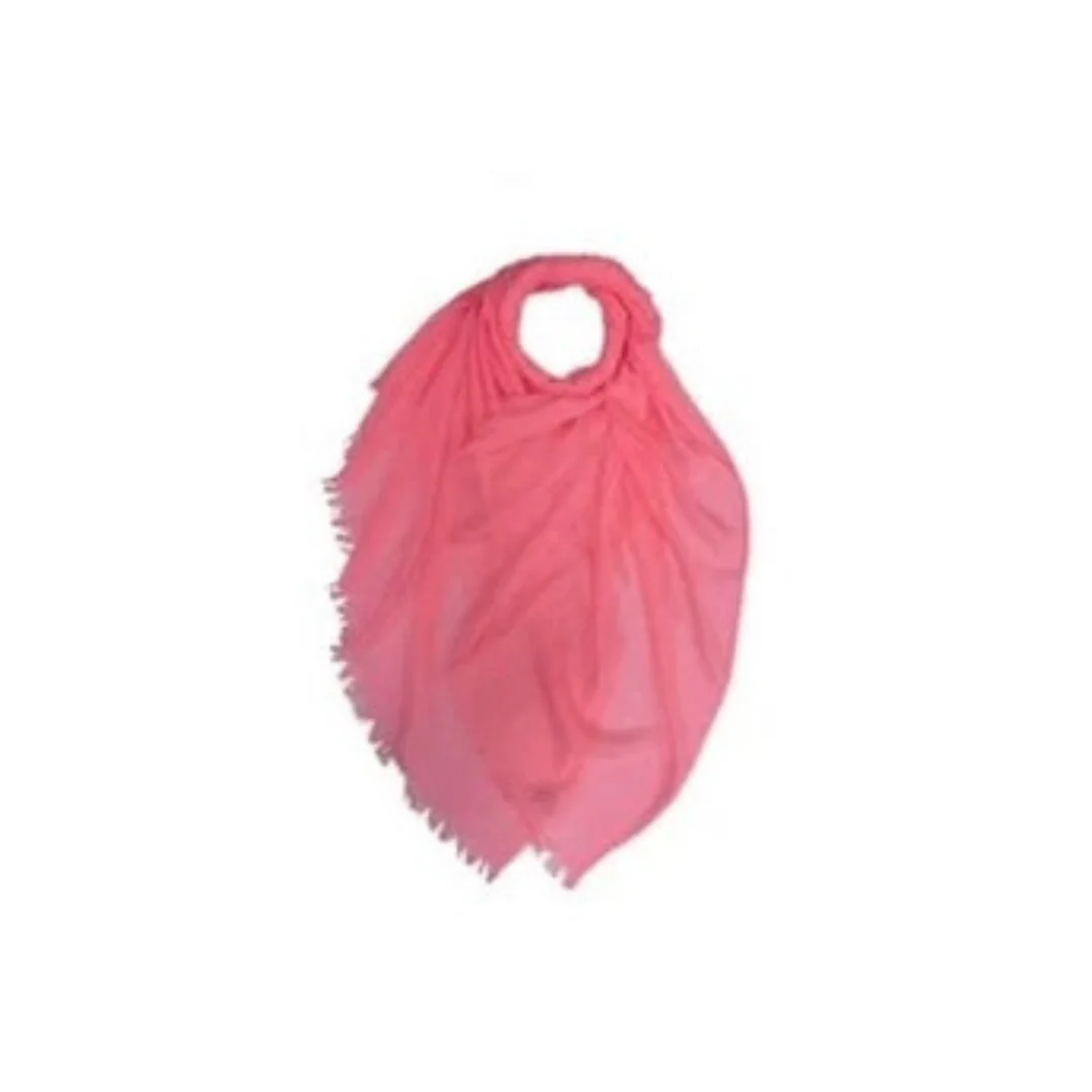 Coral Plain Lightweight Scarf - Image 3