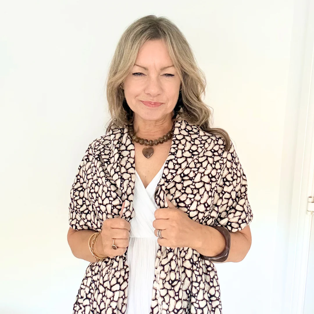 Dark Brown & Taupe Mix Amelia Scarf - Image 5