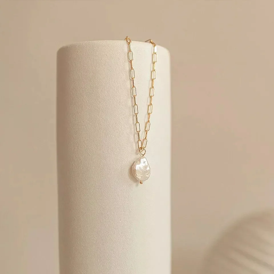Preorder for dispatch w/c 20/4 - Gold Pearl Drop Necklace