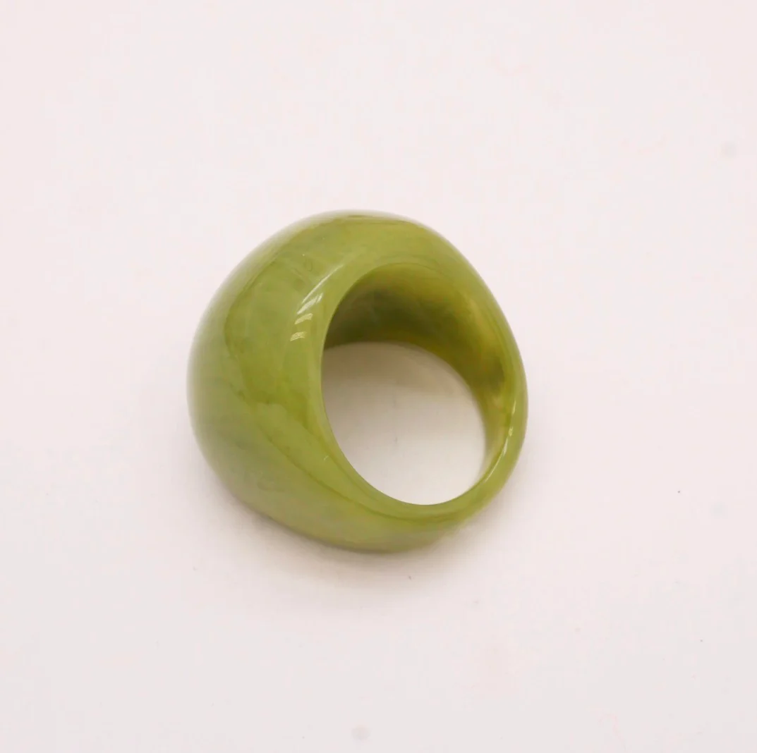 Green Resin Ring - Image 3