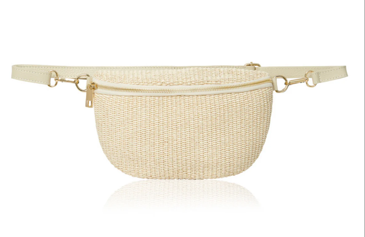Raffia Large Crossbody/ Waist Bag - Image 3